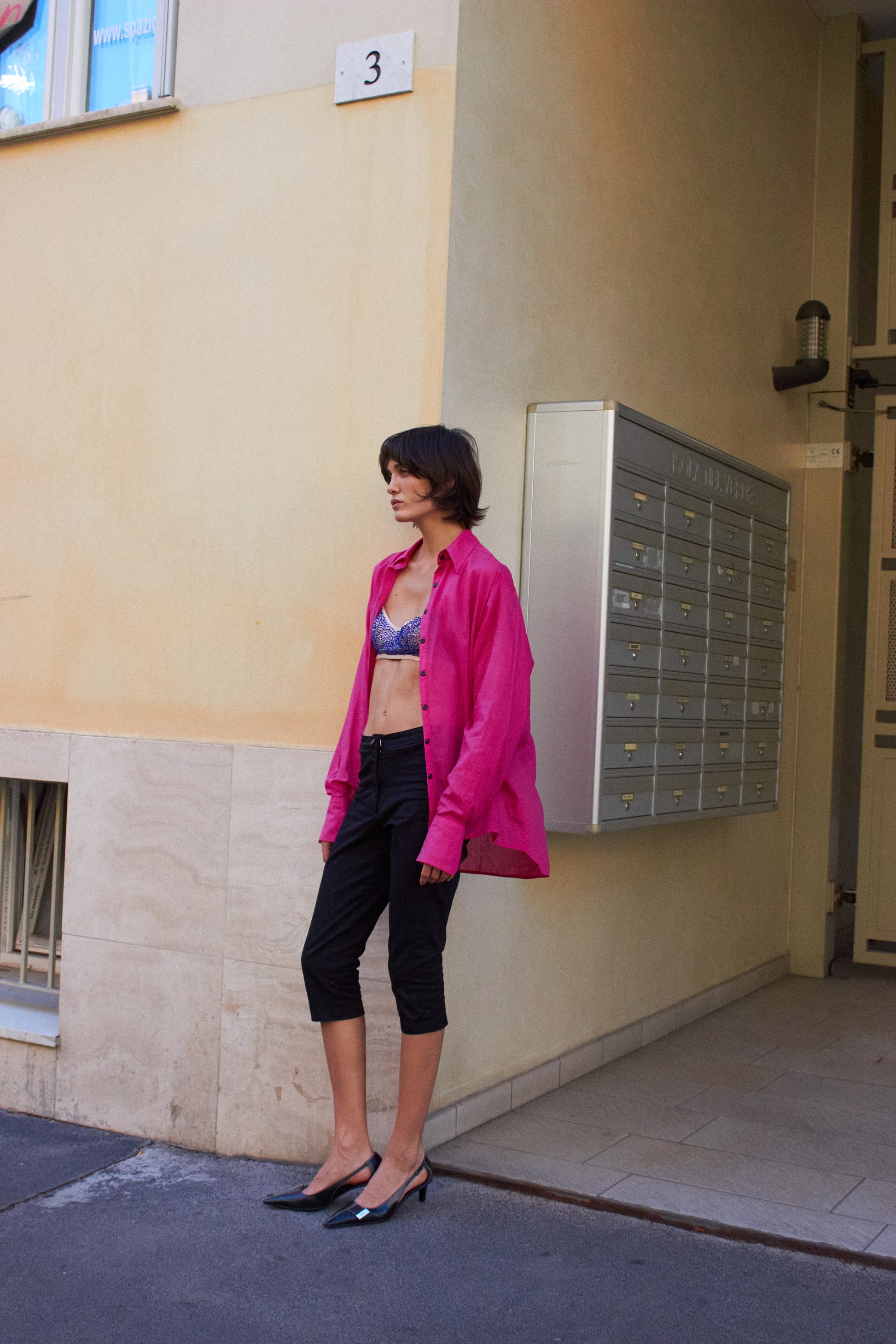Carmen Oversize Shirt Fuccia