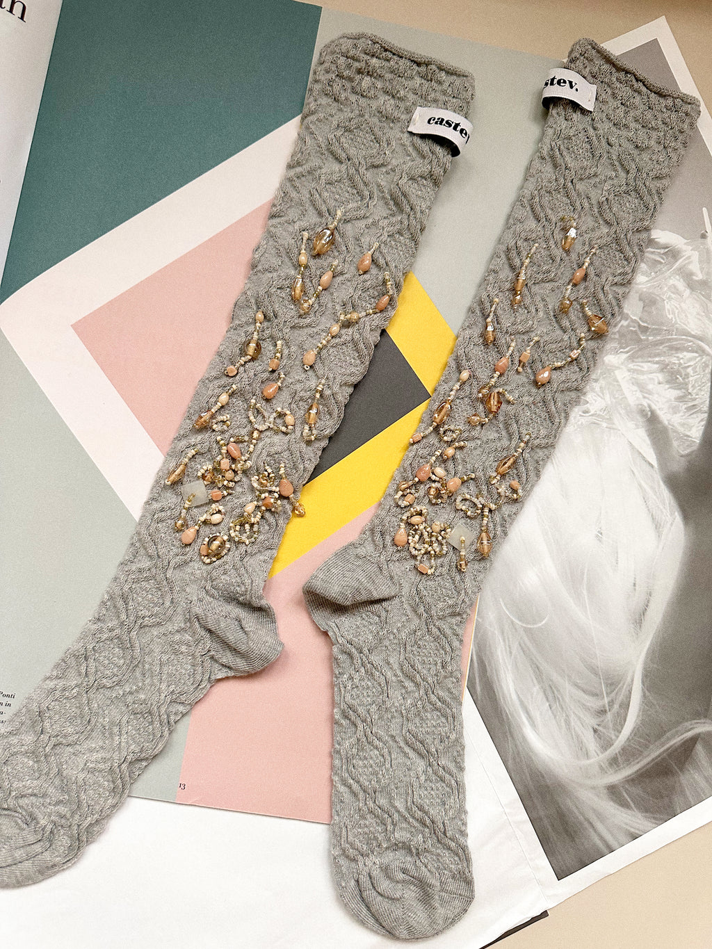 Adele Embroidered Socks