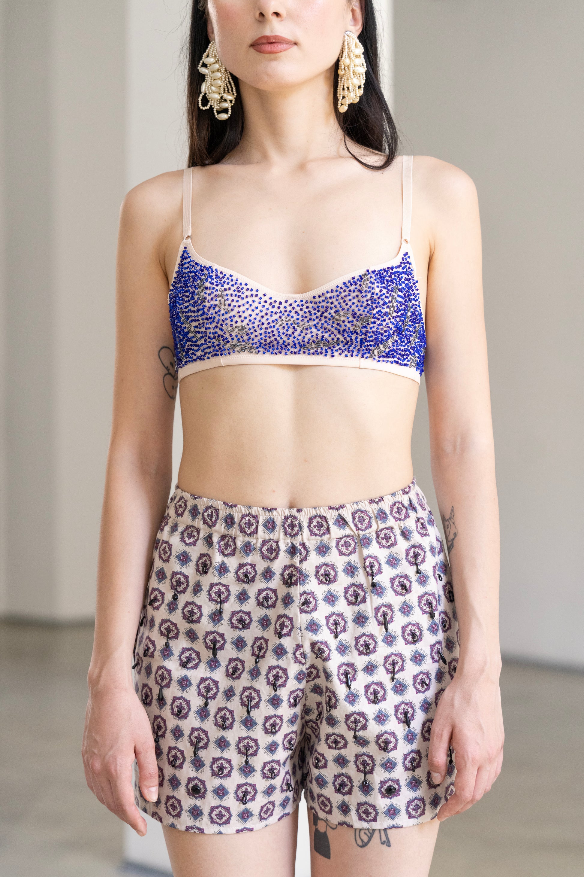 Mermaid Embroidered Bra