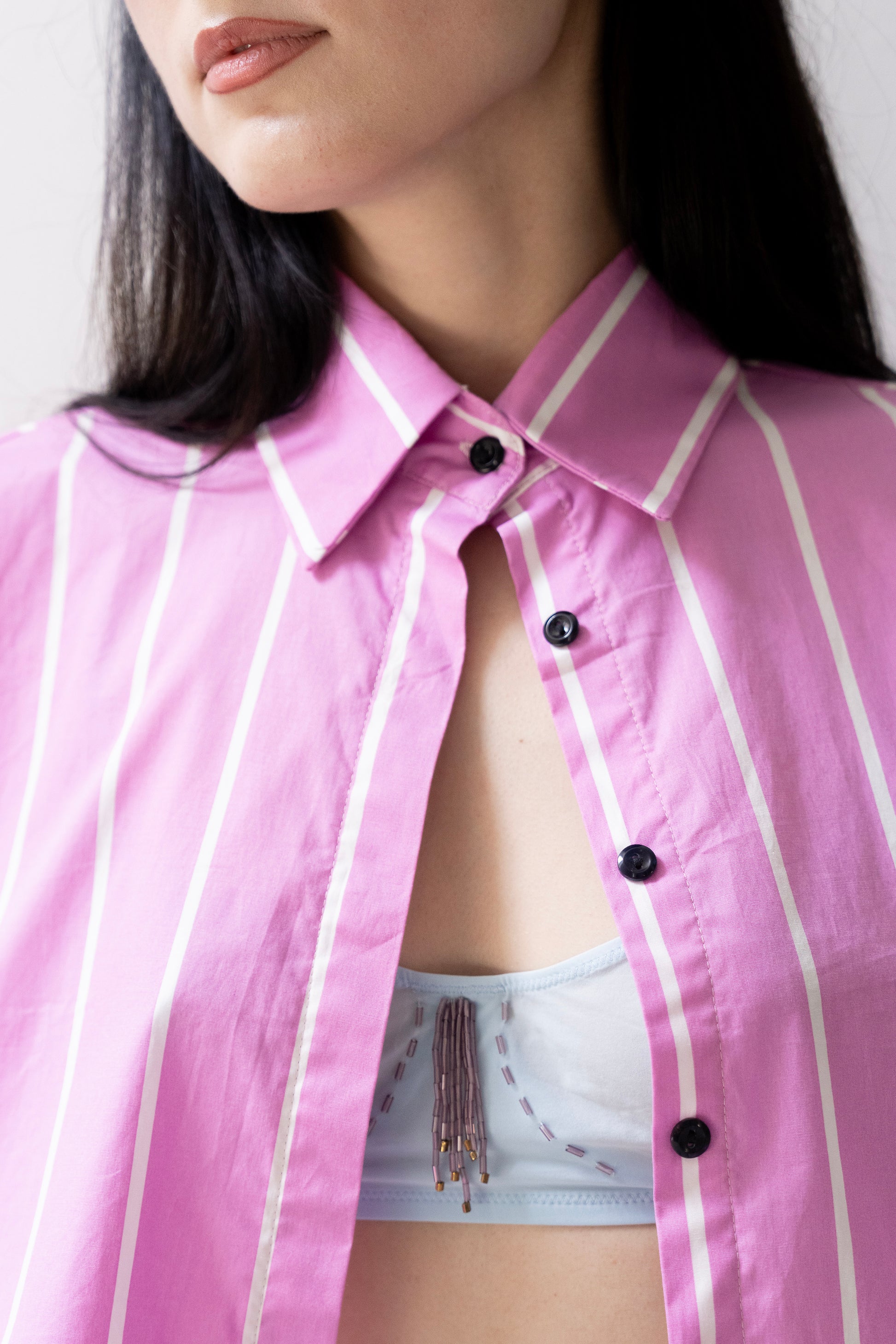 May Striped Shirt Pink