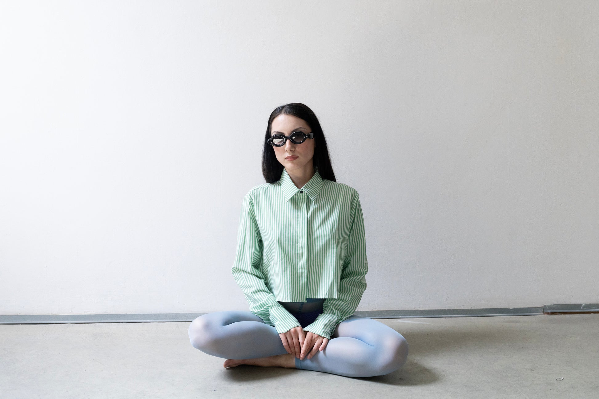 May Striped Shirt Green